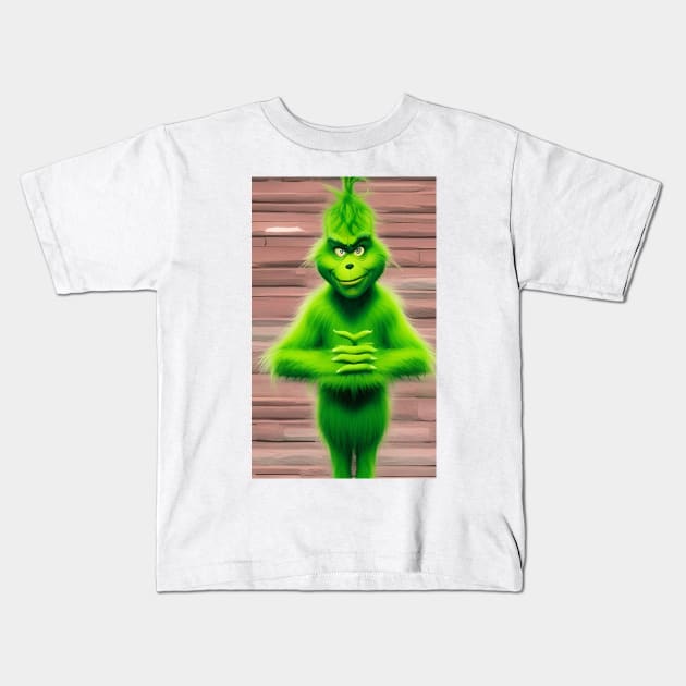 Feeling Extra Grinchy Today Kids T-Shirt by ShopSunday